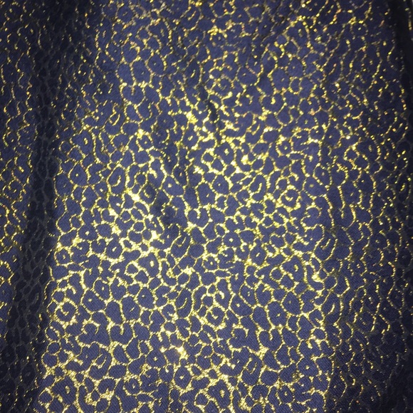 J.Crew navy blue/gold animal print mini skirt